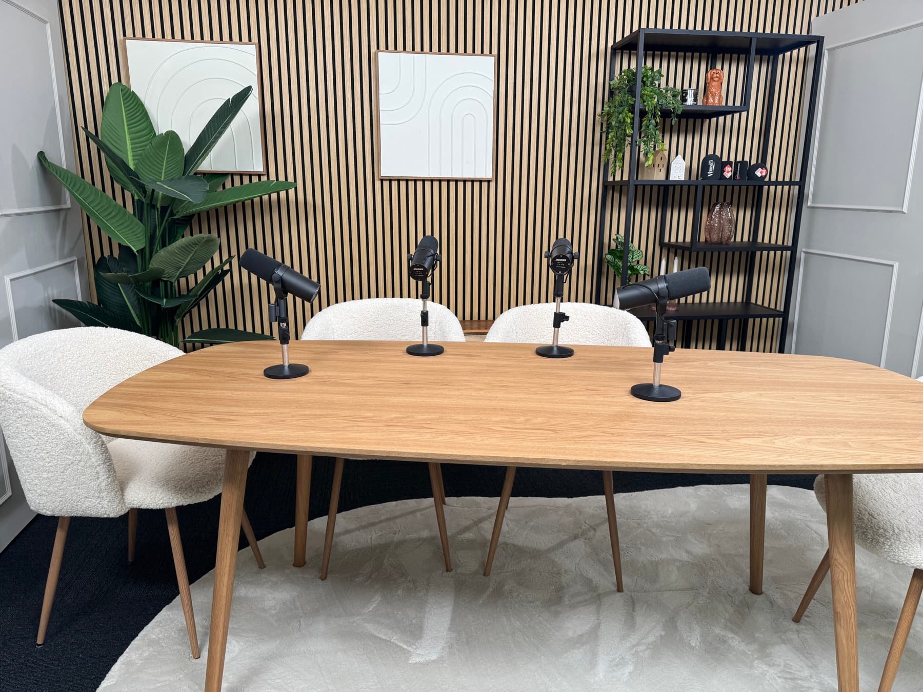 Interviewopstelling in de studio van Goed Verteld