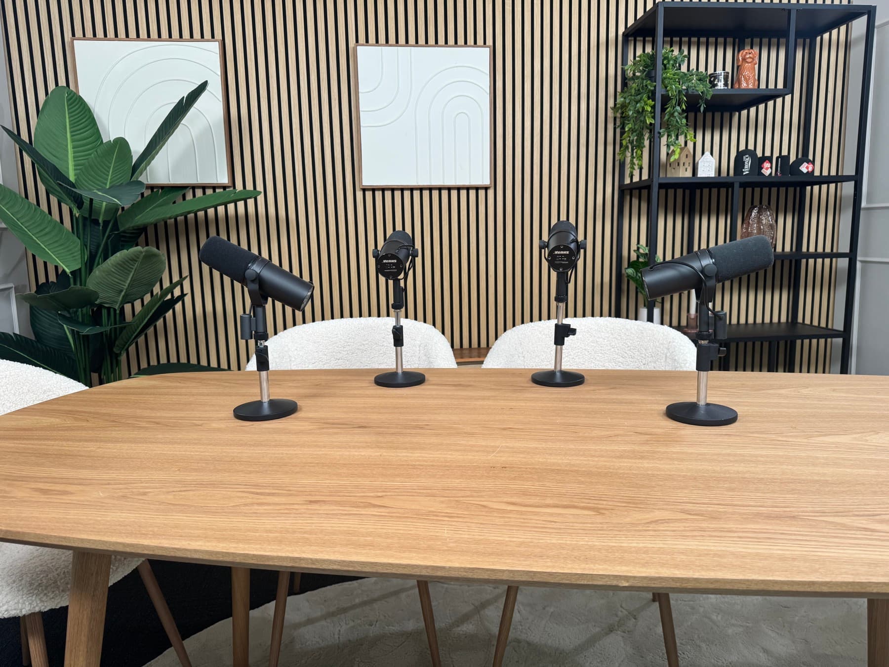 Microfoon in de studio van Goed Verteld